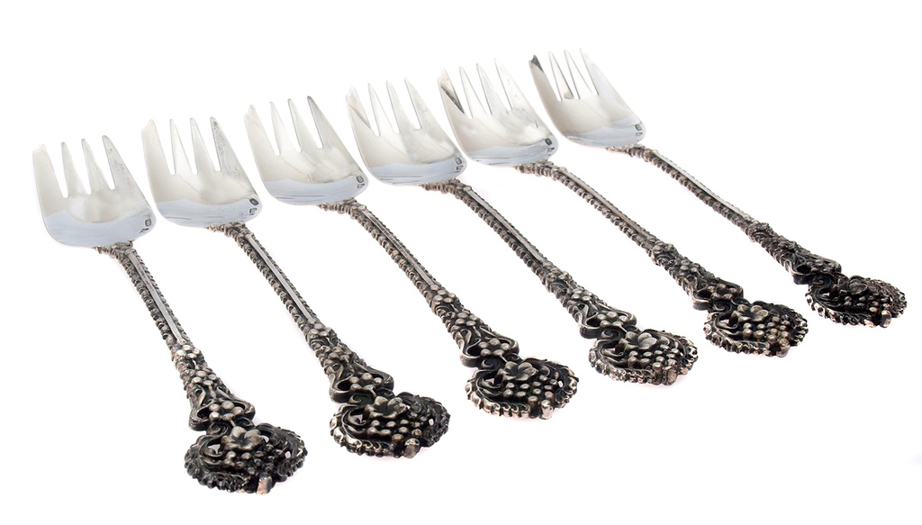 Silver fork set (6 pcs.)