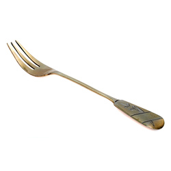 Gilded silver fork