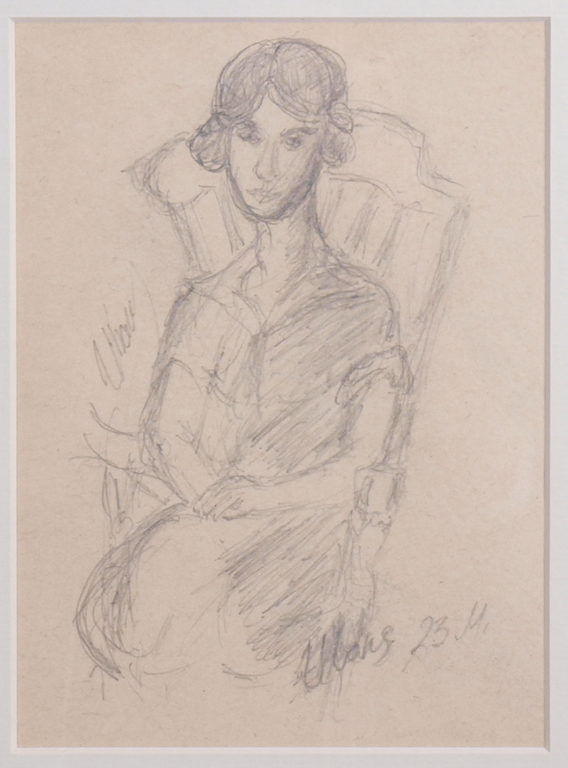 Sketch for the portrait of Meija Amiragova