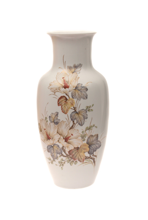 Porcelain vase Hibiscus