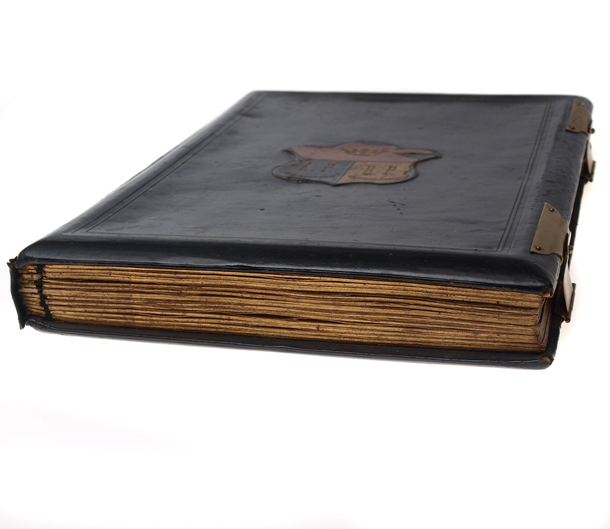 Photo album with leather covers