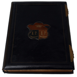 Photo album with leather covers
