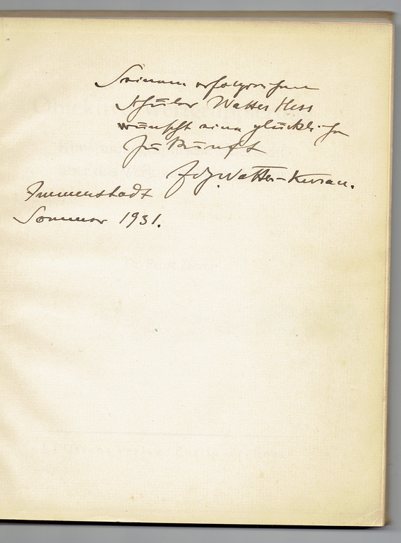 Grāmata ar reprodukcijām un Jāņa Valtera parakstu 1931.g.