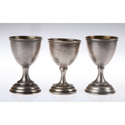 Set of silver cups(3 pieces)