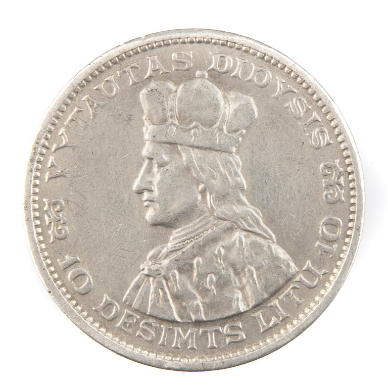 10 litas silver coin