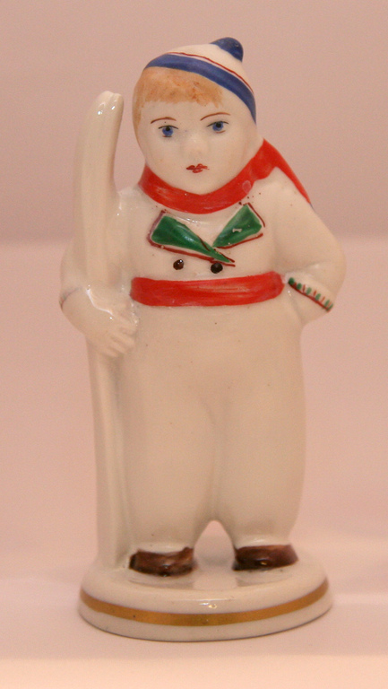 Porcelain figure Skier