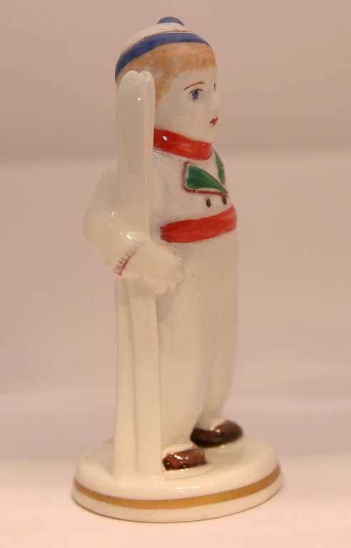 Porcelain figure Skier