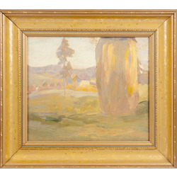 Landscape with the cliff