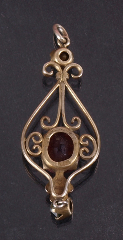Gilded silver pendant